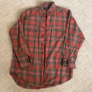 Vintage 90s Polo Ralph Lauren Benford Wool Blend Flannel Shirt - Men’s M